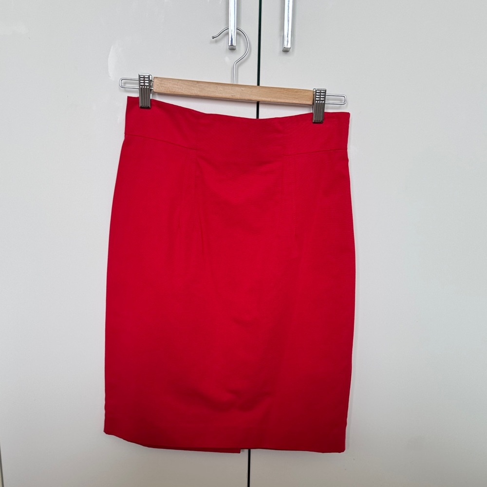 Jacob Vibrant Red Pencil Skirt